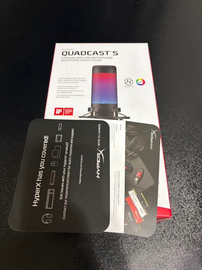 HyperX QUADCAST S コンデンサーマイク　スタンド無し