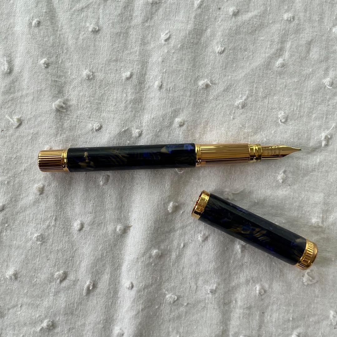 マーブル模様 ウォーターマン　イデアル　レディーアガタ万年筆