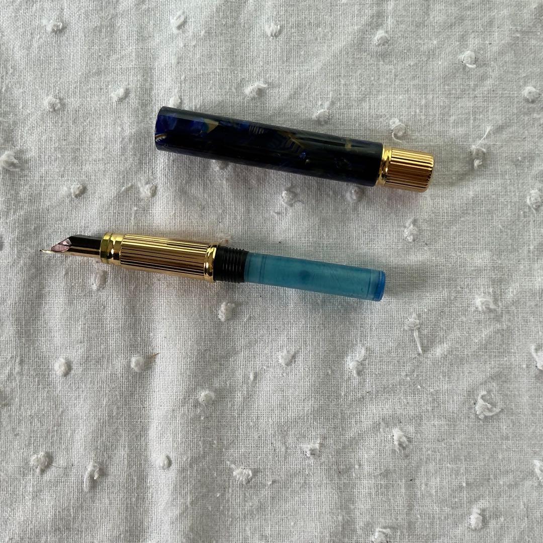 マーブル模様 ウォーターマン　イデアル　レディーアガタ万年筆