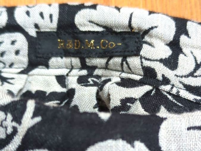 R& D.M.Co- コットンリネンジャガード ワイルドベリーギャザースカート