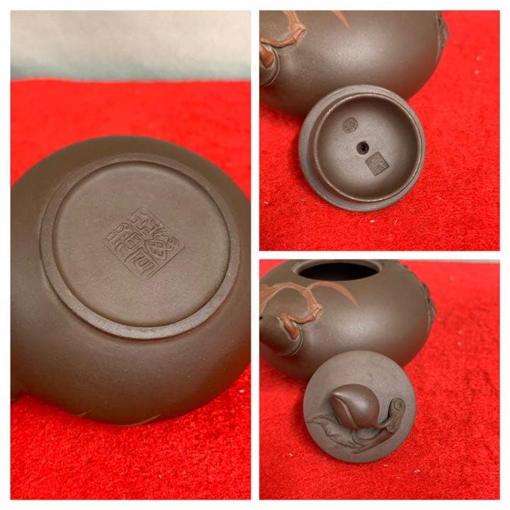 中国紫砂壺•急須•茶道具【萬亞钧 造】在銘；xg9-0