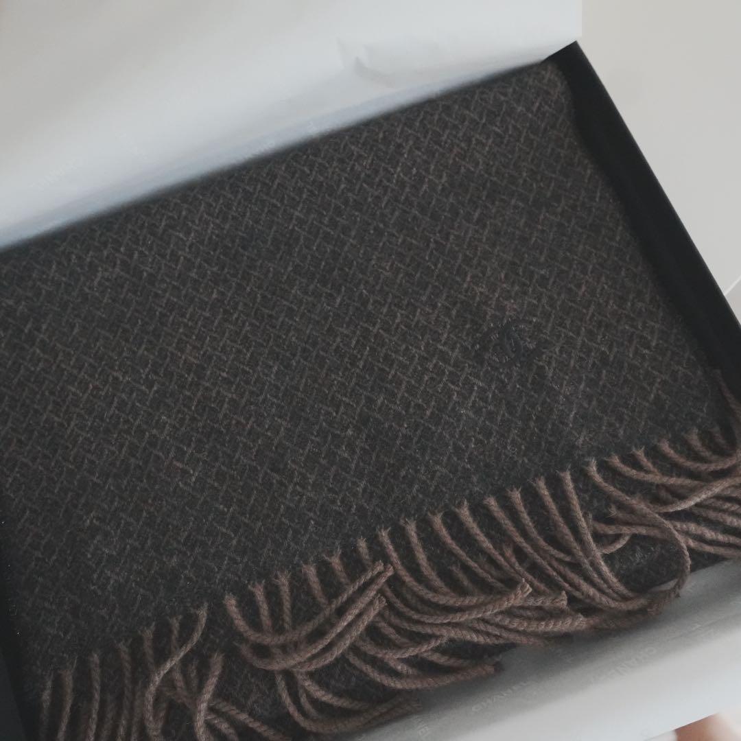 CHANEL マフラー カシミヤ/メタリック