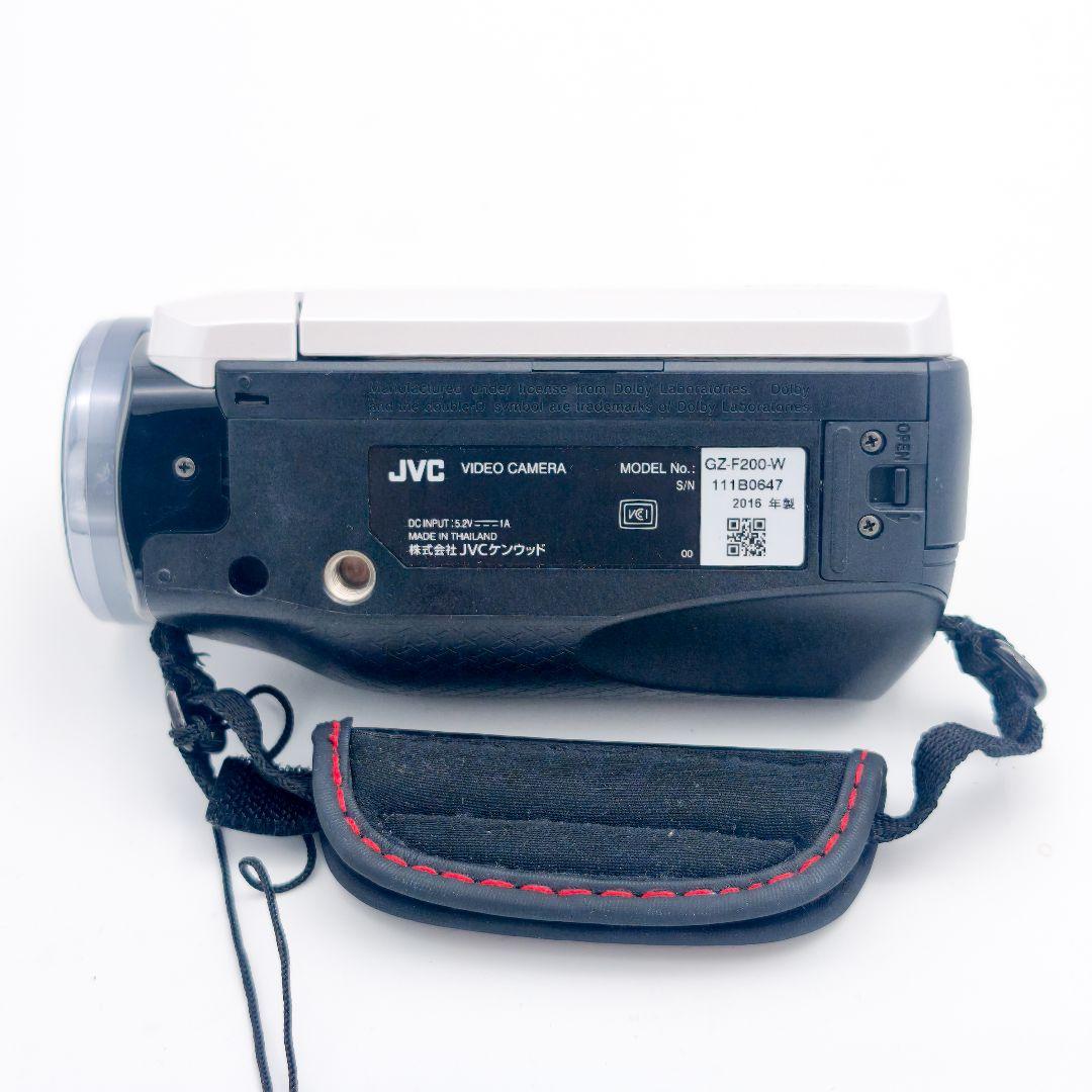 GZ-F200-W ビデオカメラ タフネス 高倍率ズーム アウトドア 旅行用