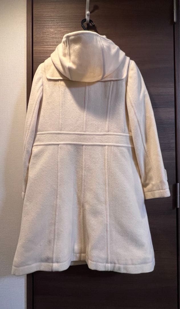 ポンポネットジュニア Lサイズ アイボリー ダッフルコート