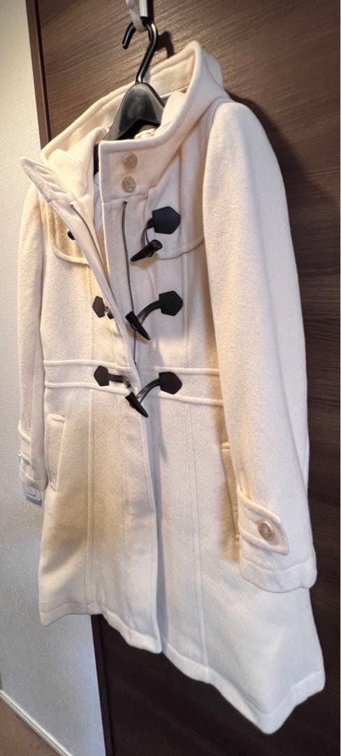 ポンポネットジュニア Lサイズ アイボリー ダッフルコート