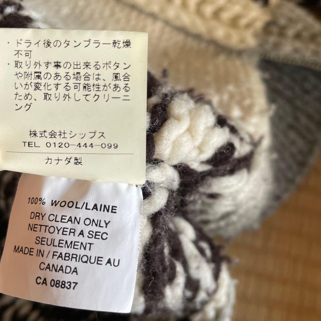 カウチン セーター kanata ニット カナダ製 カナタ 雪の結晶