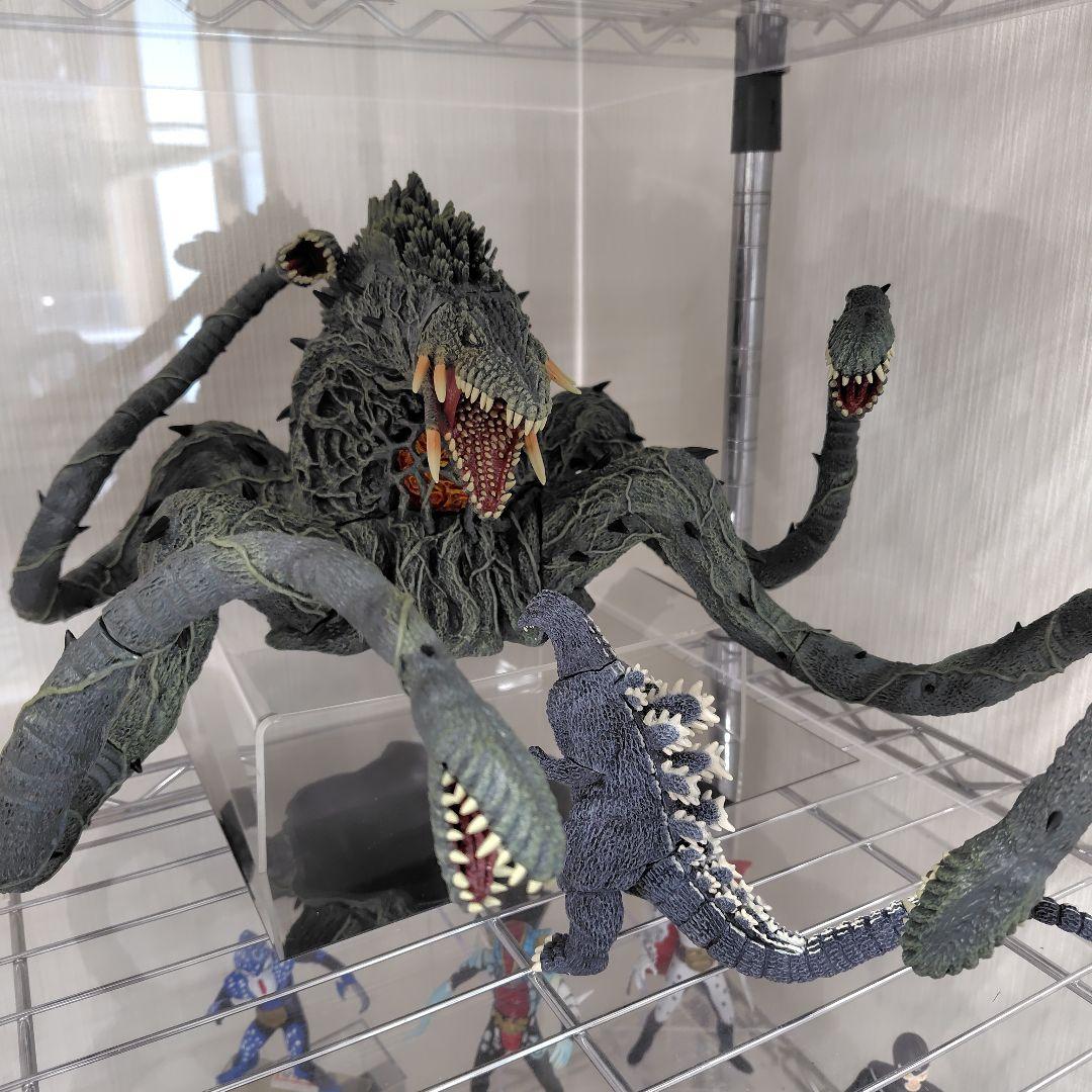 【組み立て済２体】東宝怪獣コレクション　ゴジラ ＆ ビオランテ