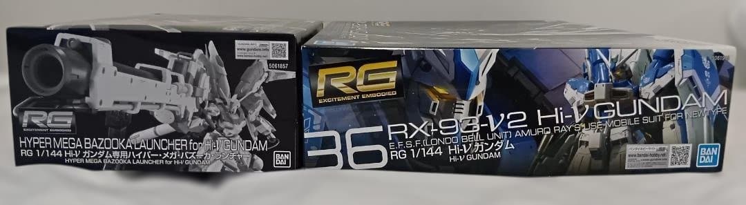 RG　Hi-ニューガンダム　・　RGハイパー・メガ・バズーカーランチャー