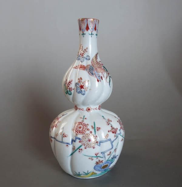 色絵花鳥文　瓔珞文　鳳凰文　神具　榊　花器　花瓶　酒器　徳利 1本　 2426