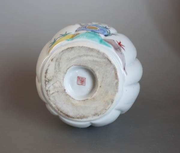 色絵花鳥文　瓔珞文　鳳凰文　神具　榊　花器　花瓶　酒器　徳利 1本　 2426