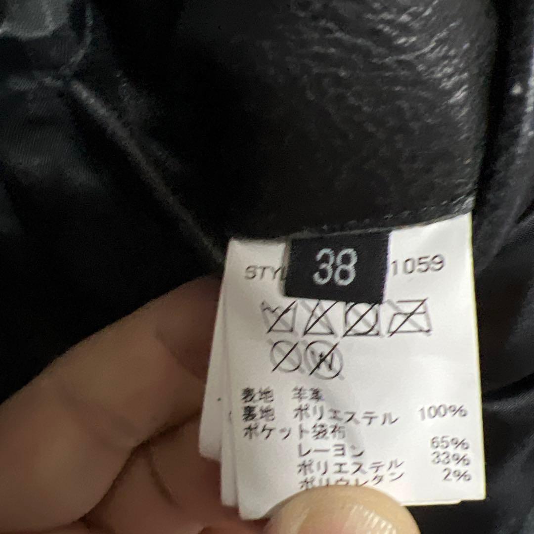 Schott ブラックレザー シングルライダース