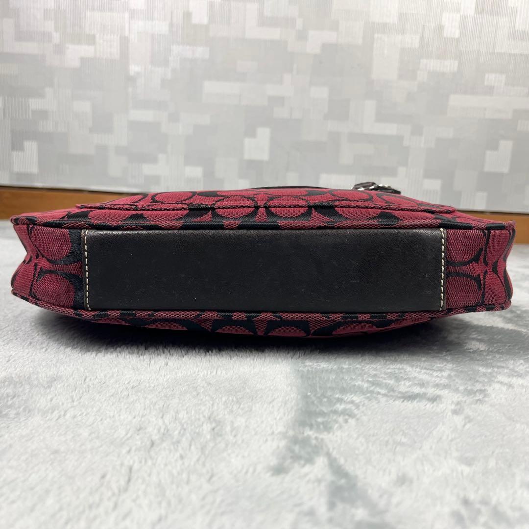 バッグ Vintage Coach Hobo Signature Red