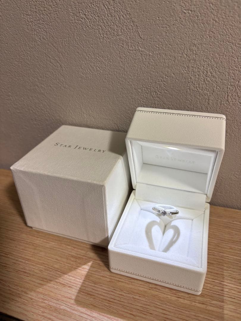 STAR JEWELRY 婚約指輪 Pt950 8号