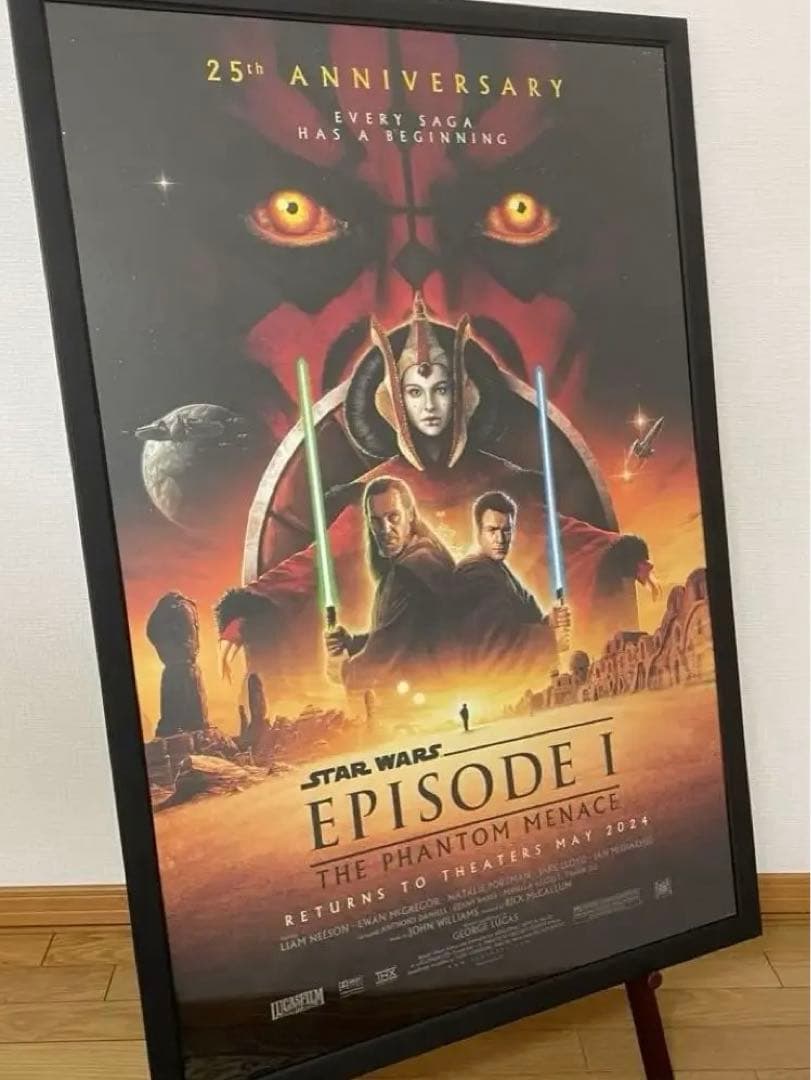 スターウォーズ　エピソード1 ファントム・メナス　 ワンシートポスター　両面印刷