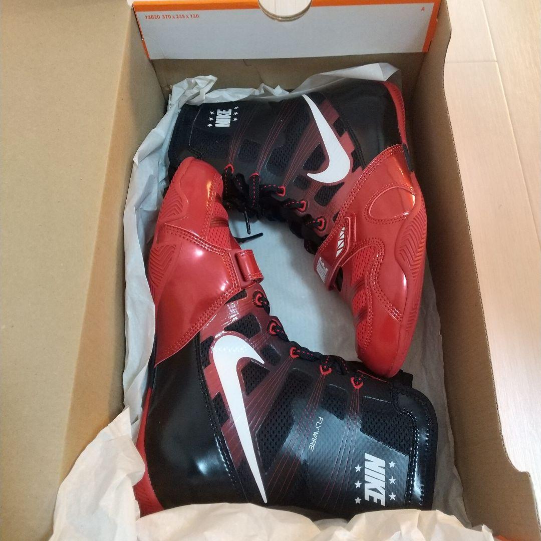 【新品・未使用】ボクシングシューズ ハイパーko ジム・レッド プレミア品