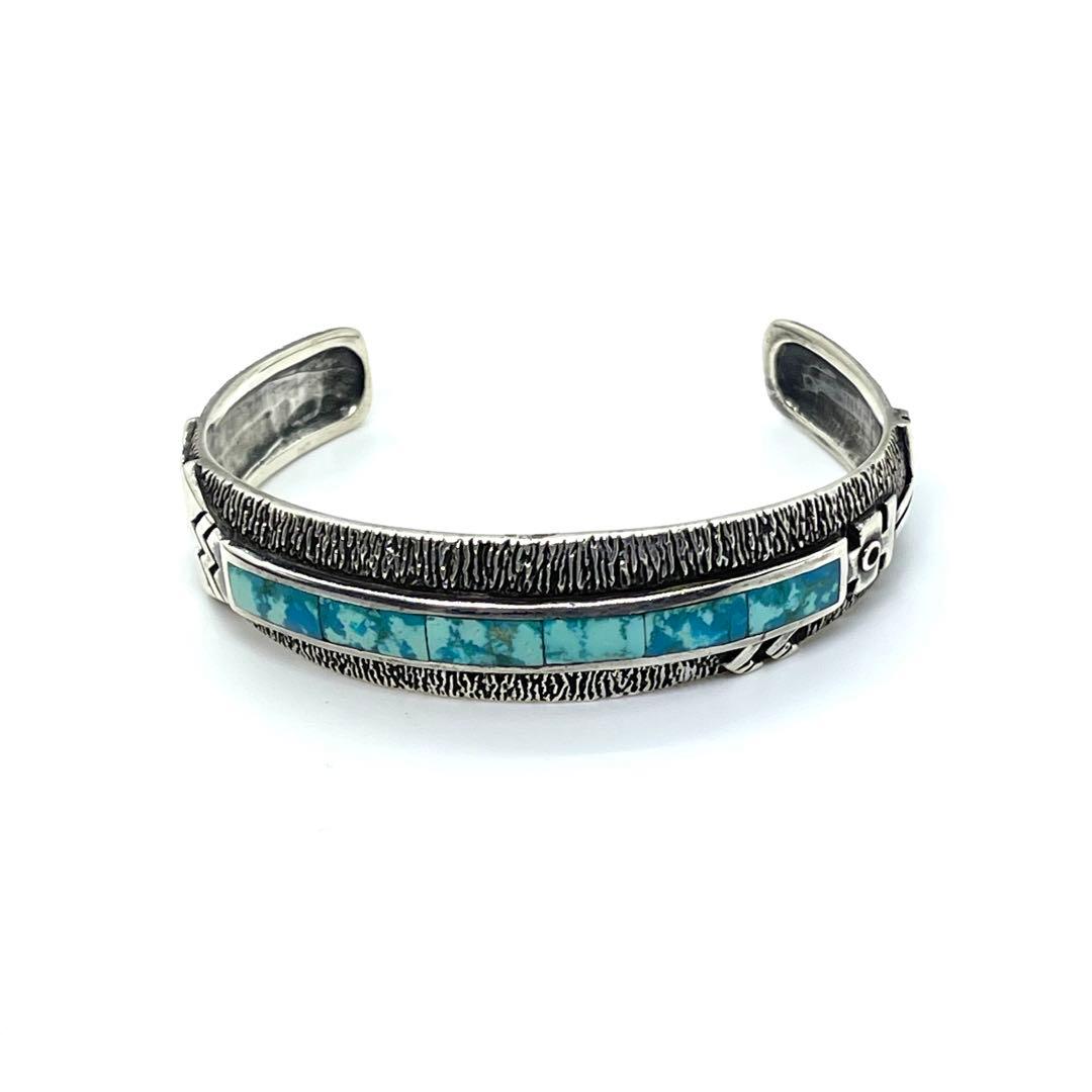 nn ●HOPI・ホピ族ココペリ●ターコイズ●シルバーバングル●ビンテージ