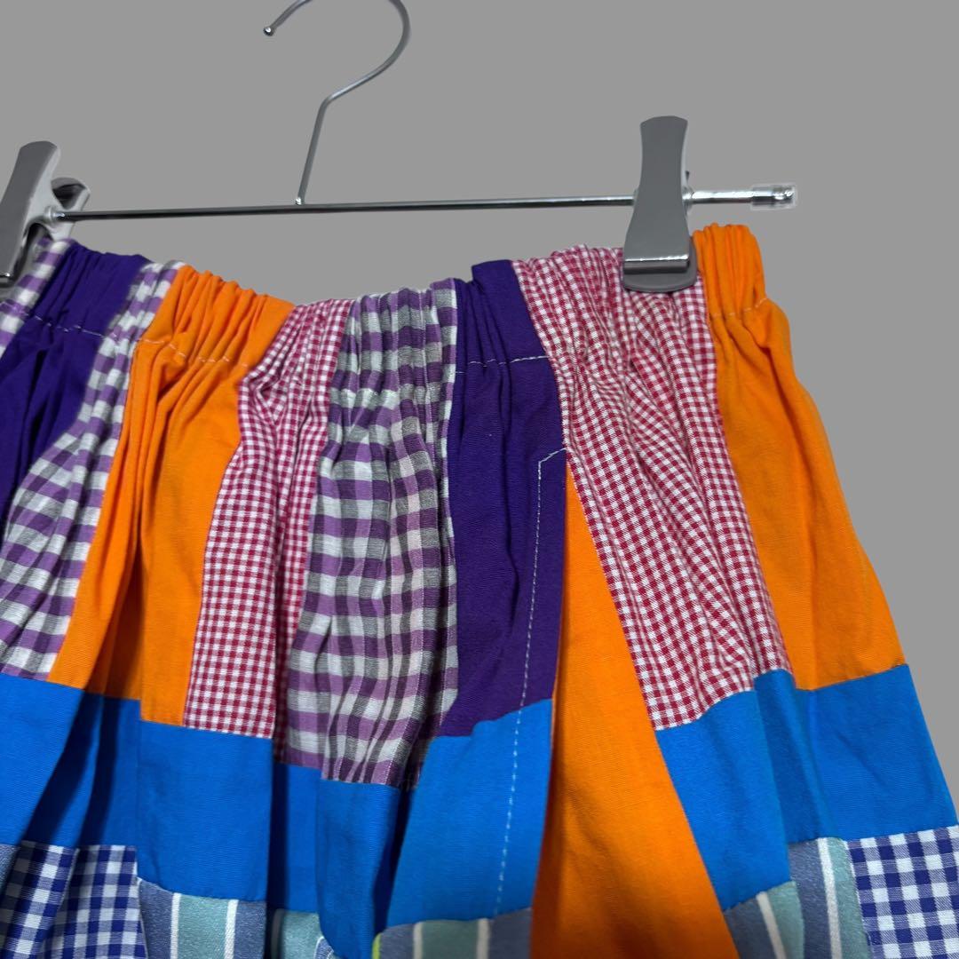 2019年春夏トリココムデギャルソン　パッチワークデザインスカート