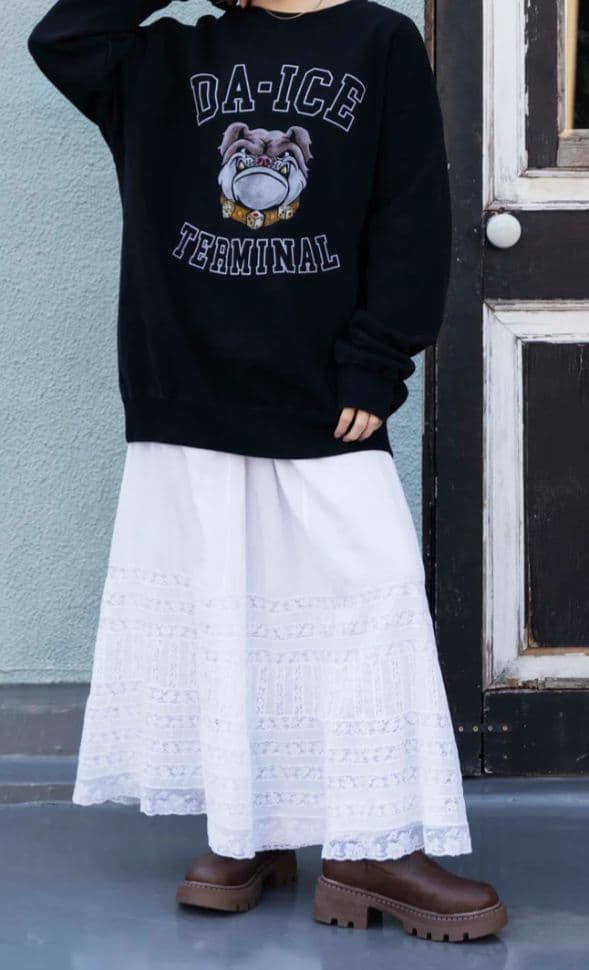 Da-iCE Color Flocky Sweat 黒 ポップアップストア