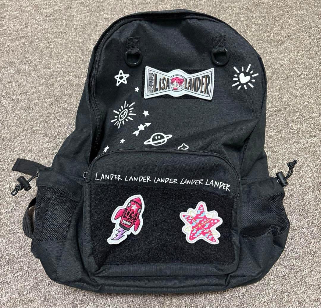 LISA ブラックバックショルダーバッグ 宇宙モチーフ ブラック　セット