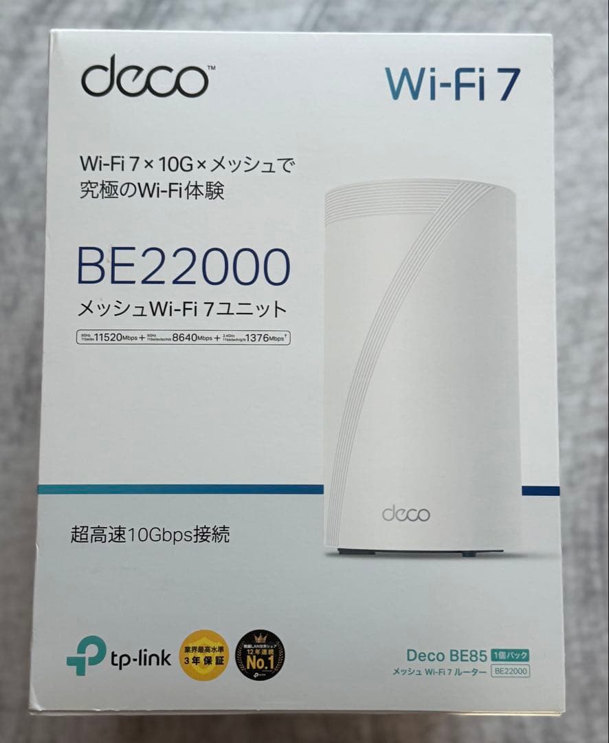 Deco BE22000 メッシュWi-Fi 7 超高速メッシュルーター