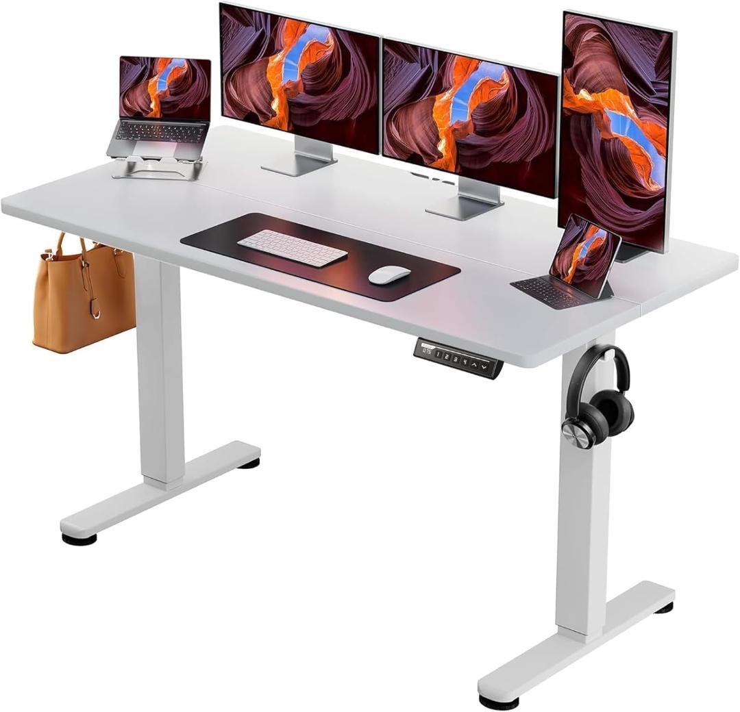 電動 昇降式デスク スタンディングデスク 幅140cm 耐荷重80kg