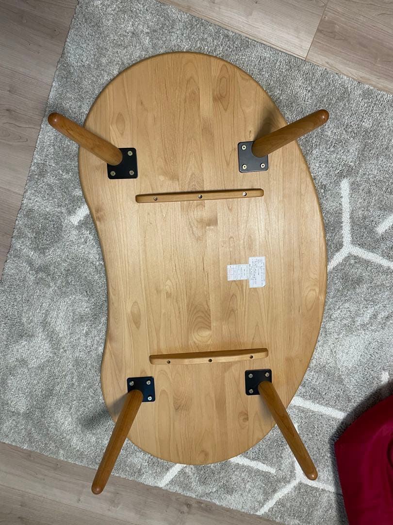 ローテーブル　豆型　ビーン