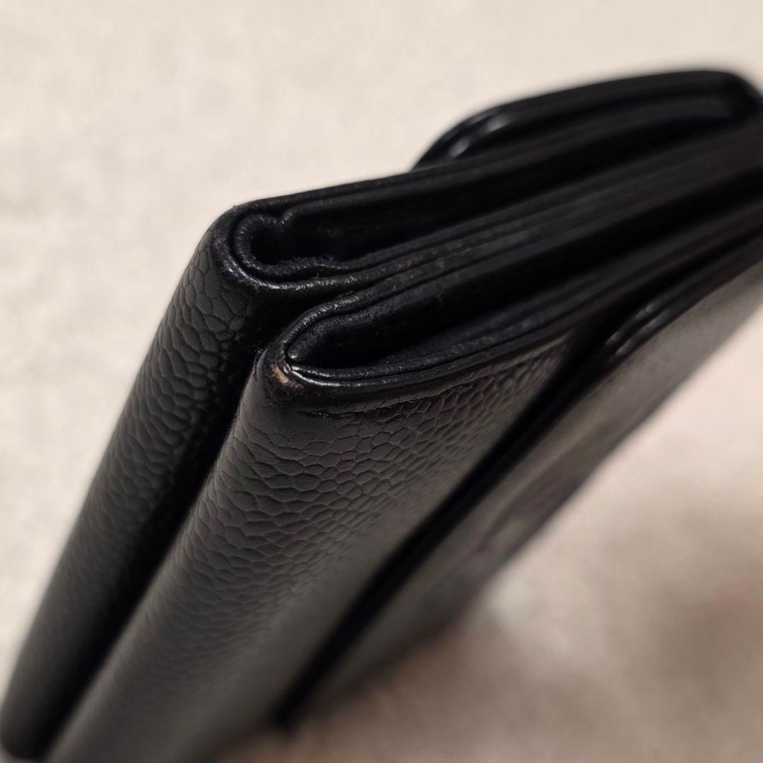 【CHANEL】二つ折り財布✨️キャビアスキン