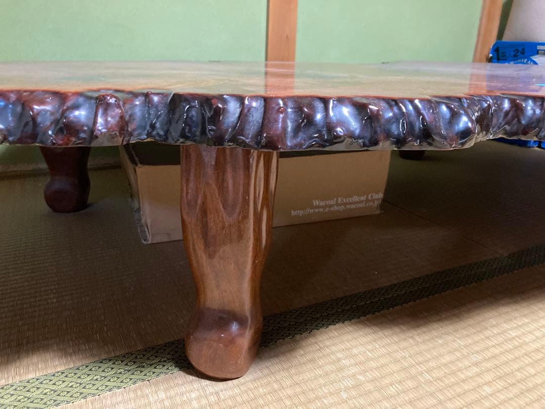 user e25f308cさん専用　送料込　花梨　（かりん）テーブル　座卓