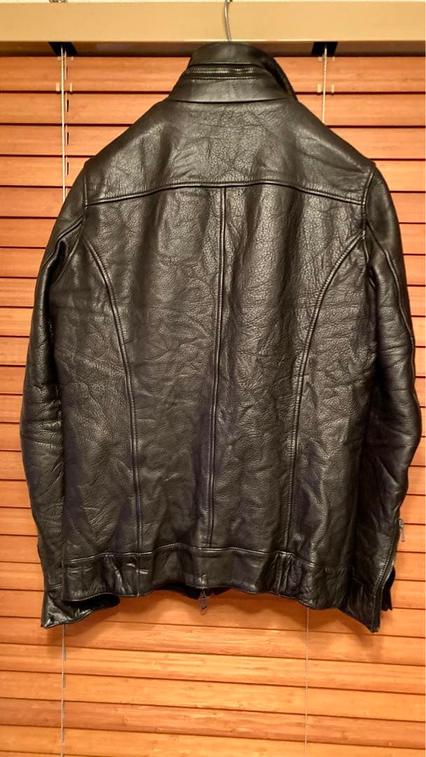 美品☆ ジュンハシモト インナーライダース レザージャケット