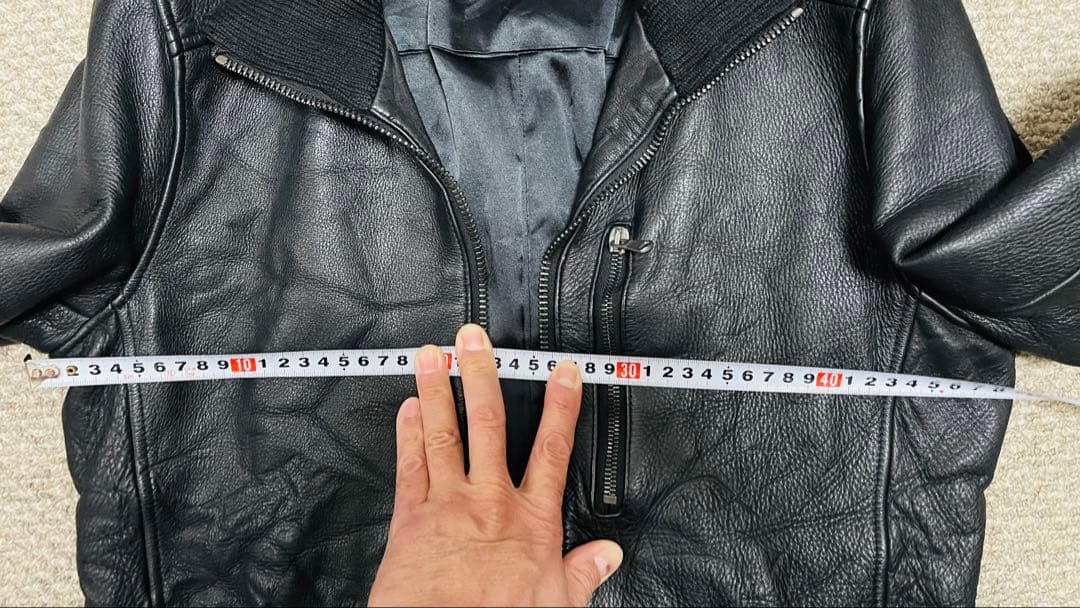 美品☆ ジュンハシモト インナーライダース レザージャケット