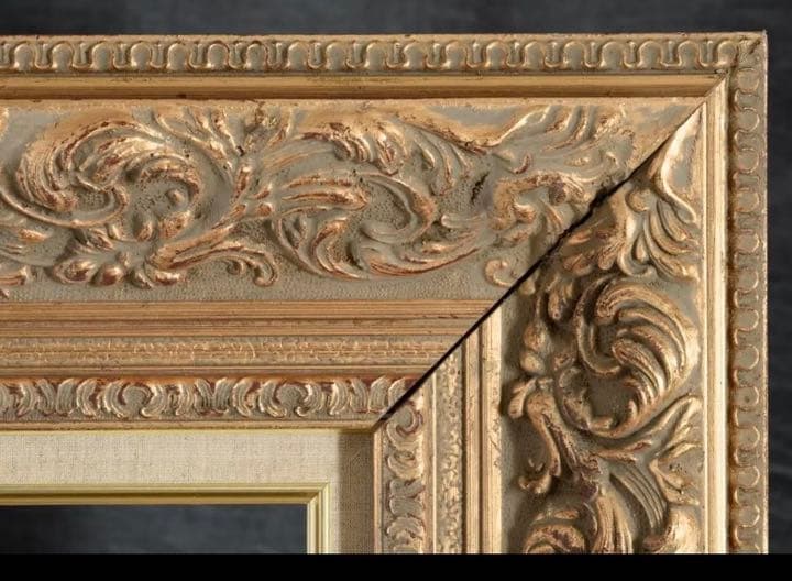 超豪華額縁♪ 油絵F20号 外寸約106×94cm ゴールドアンティークフレーム