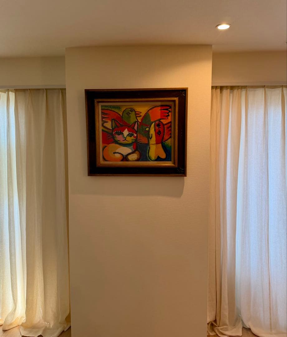 マイケル・ルー 原画 油彩 額装あり