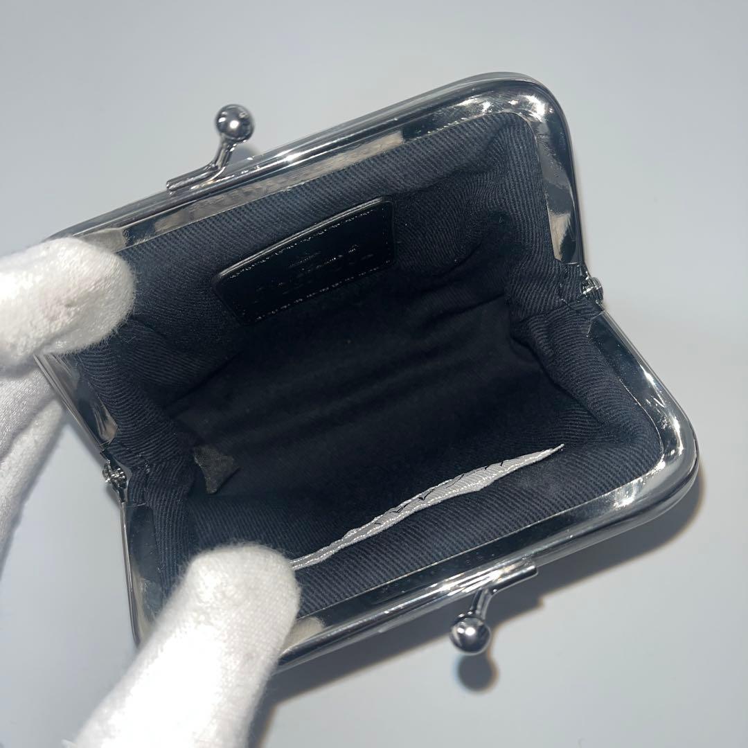 ヴィヴィアンウエストウッド　がま口　ケース　オーブ　レザー　黒　ブラック