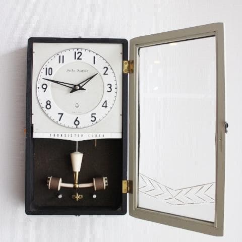 SEIKO ソノーラ SONORA トランジスタ 掛け時計 柱時計 昭和レトロ