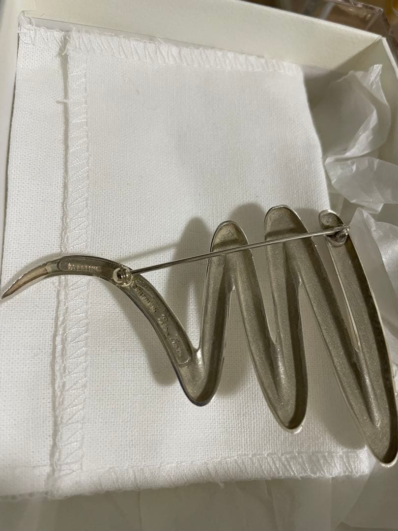 な*＊様 Tiffany ティファニー　ブローチ　スクリブル　シルバー