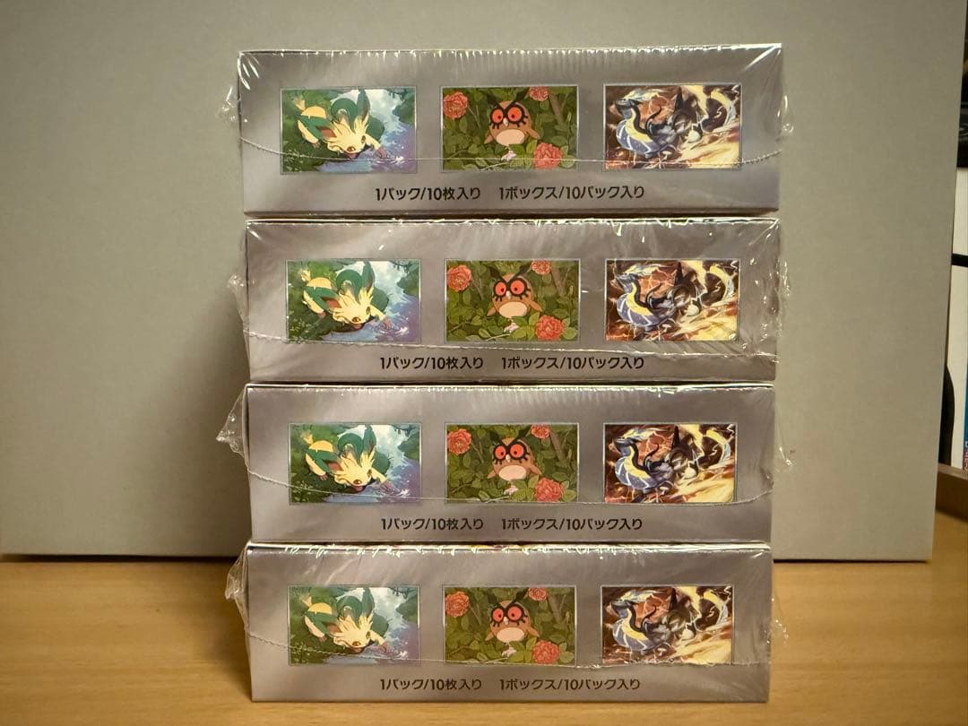 ポケカ　テラスタルフェス　シュリンク付き　4BOX