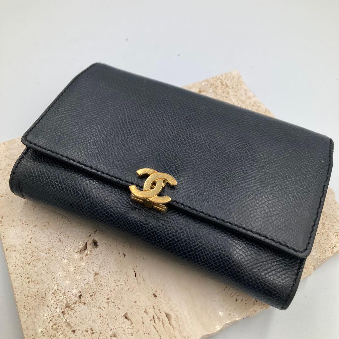 ！美品！　CHANEL シャネル　ビンテージ　折り財布105A