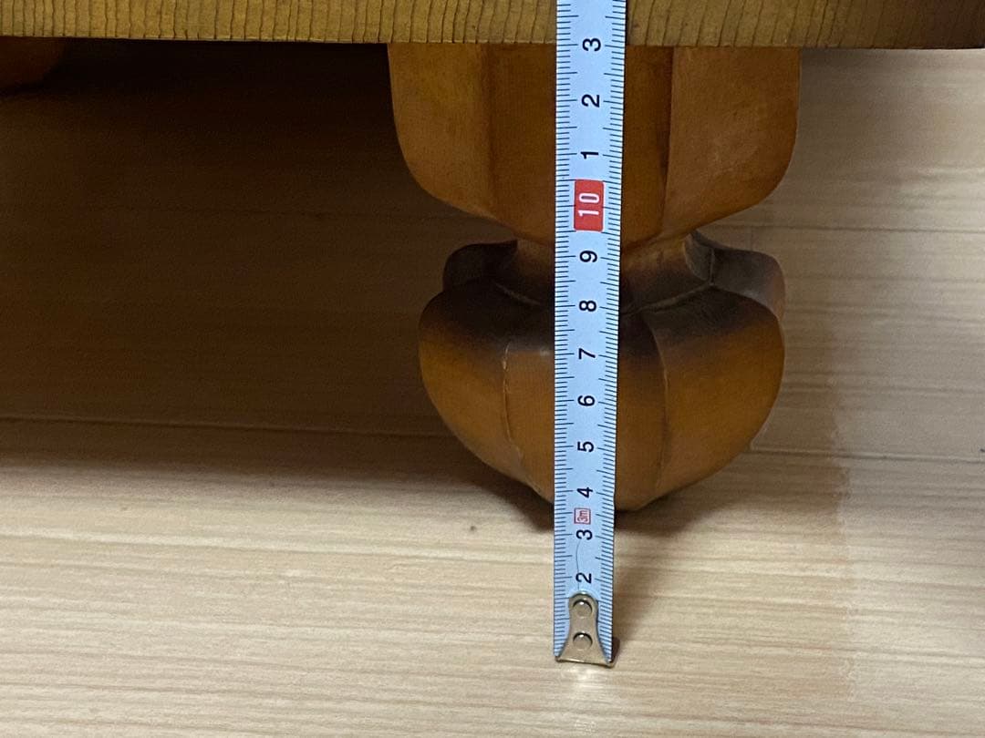 本榧 碁盤 木裏 板目 五寸 繊細な木目 囲碁 将棋 超重量 貴重
