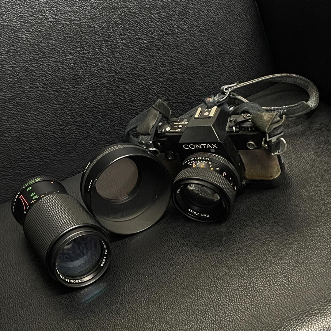 CONTAX カメラ 137MA QUARTZ レンズ、レンズカバーセット