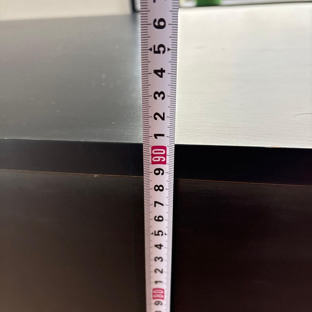 DJ機材用 黒の木製テーブル　ターンテーブル台　レジカウンター　中古