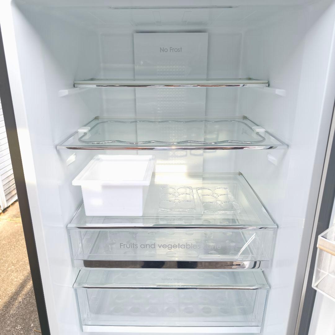 Haier 冷蔵庫 シルバー 340L 2ドア 右開き 冷凍室 119L 除菌済