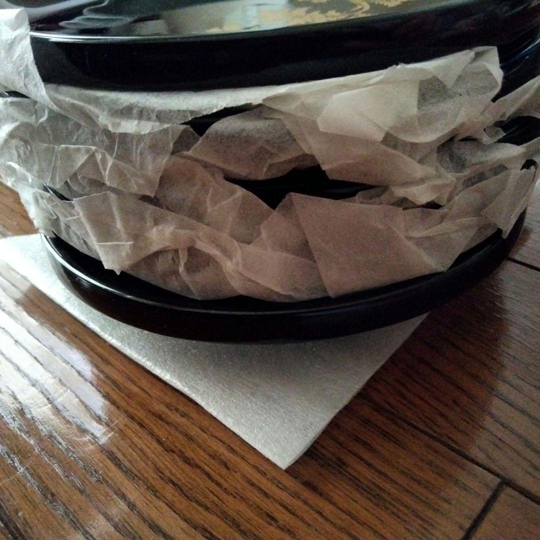 輪島塗　漆塗　稲忠　銘々皿　５客