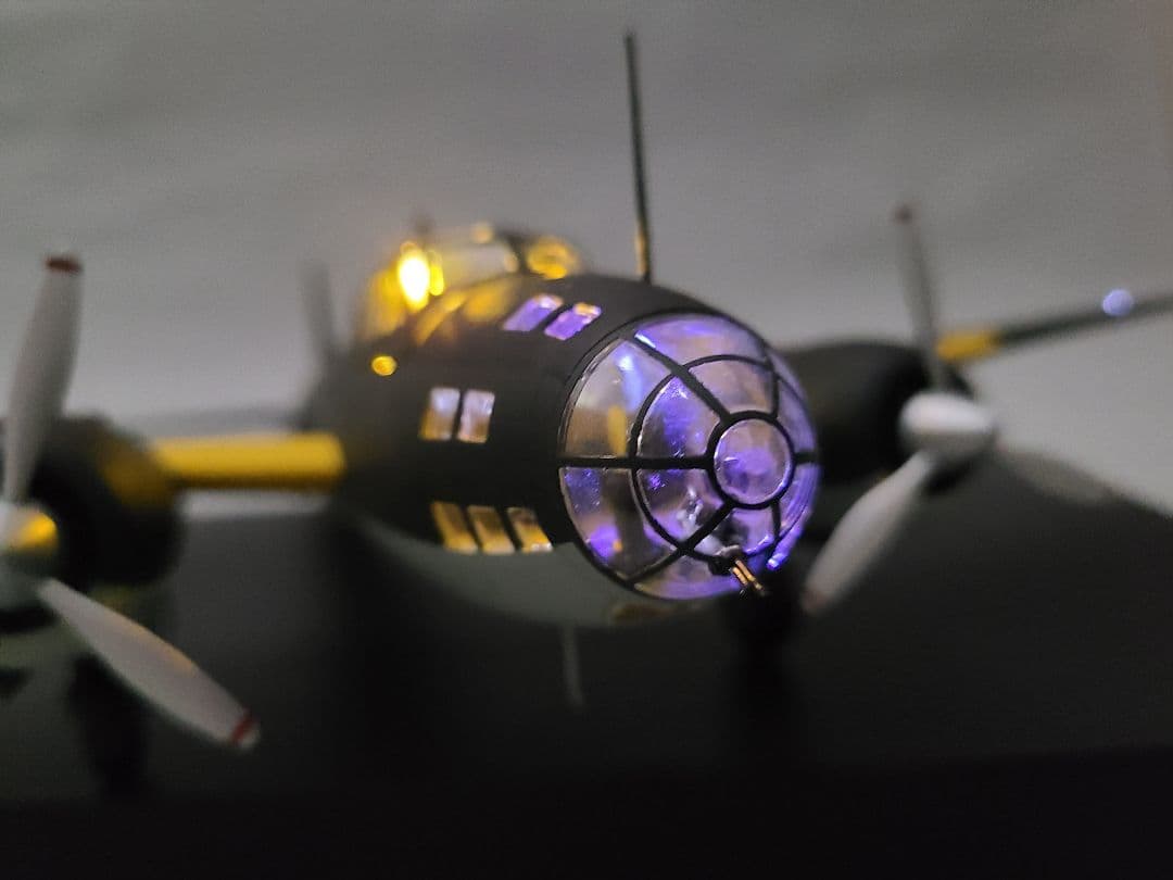 一式陸上攻撃機 山本五十六搭乗機 リアルモーターライズ LED仕様 完成品