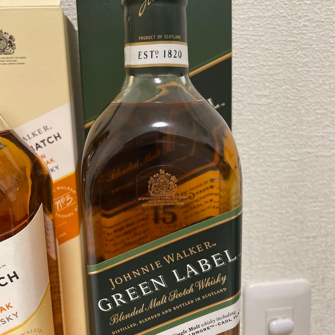 ジョニーウォーカー　5本セット【アイラ/スペイサイド/グリーンラベル/10年】