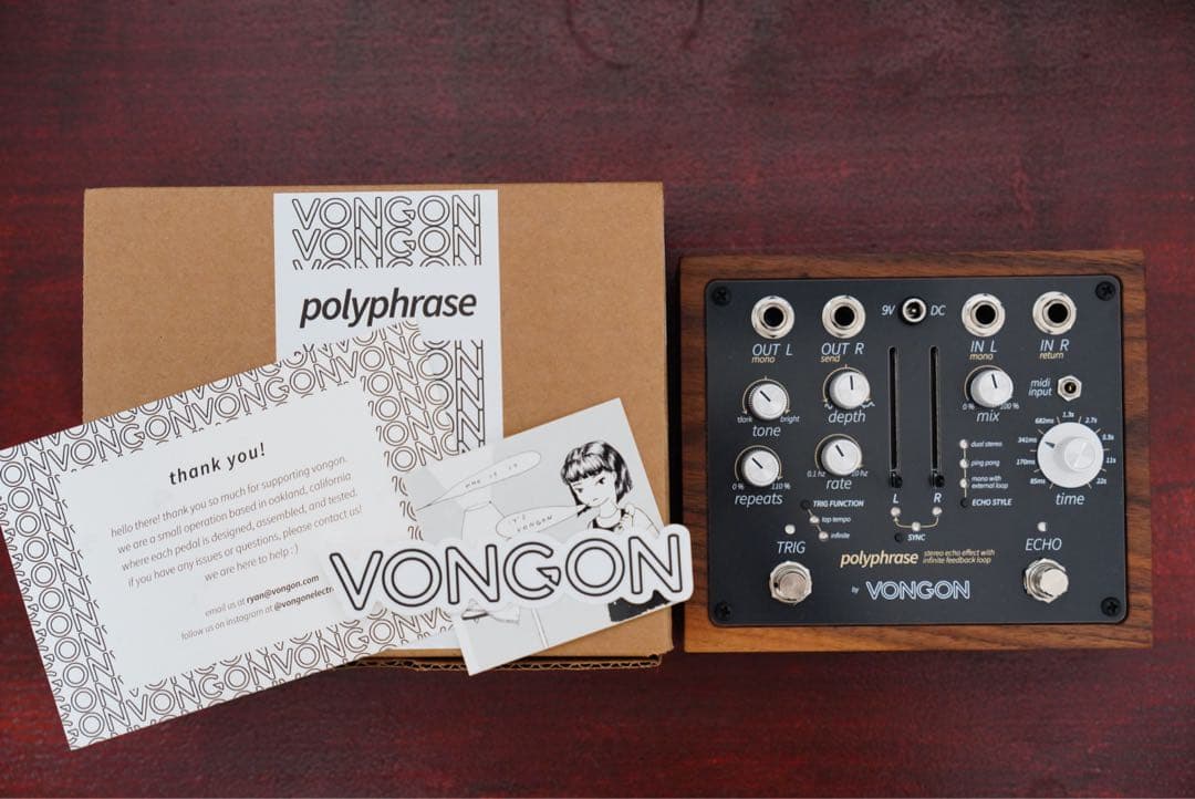 vongon polyprase エコー　ペダル　エフェクター