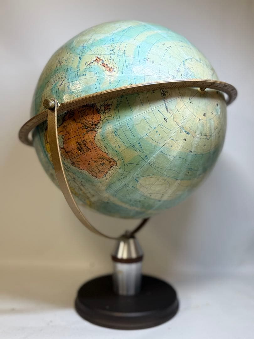T81 昭和レトロ ブック・ローン地球儀 ソビエト連邦時代 日本製