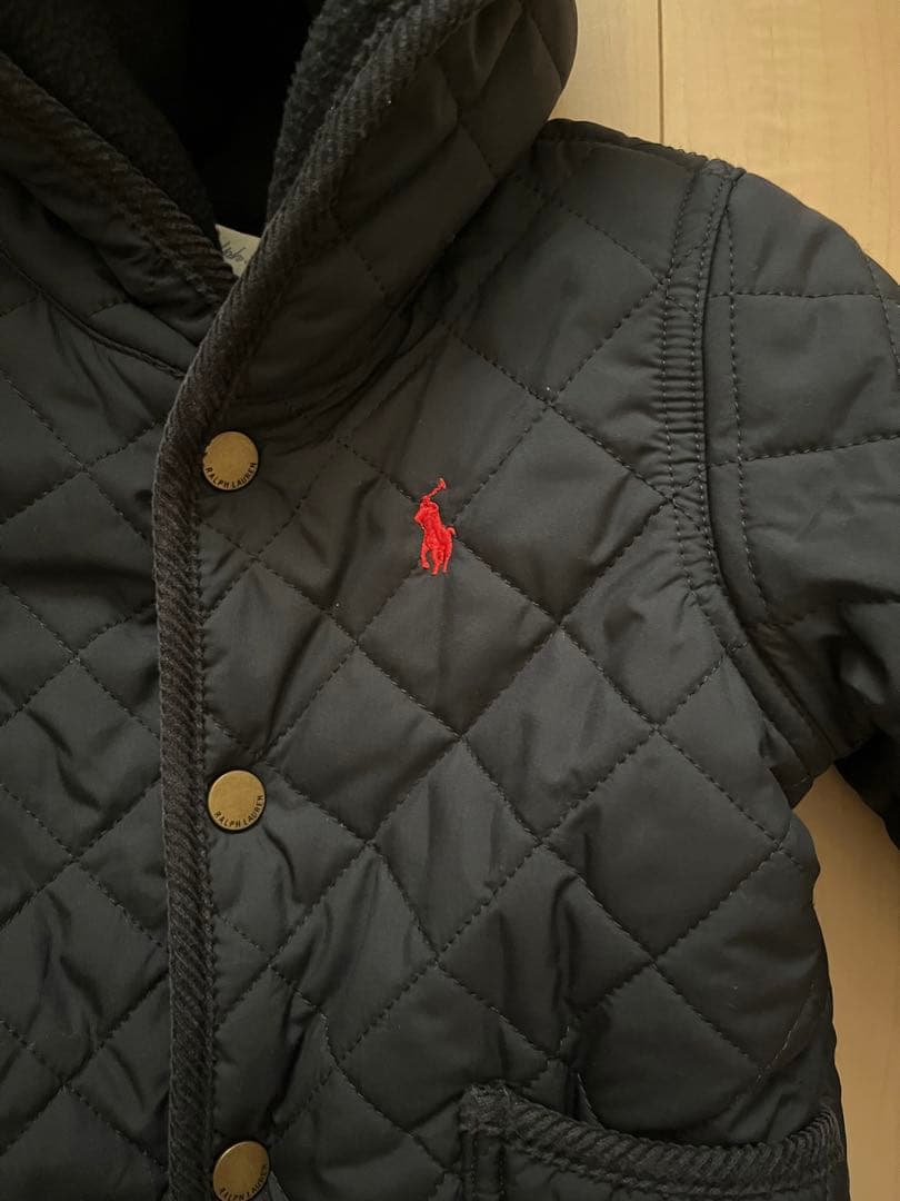 ［美品］ラルフローレン カバーオール キルティング ベビー 9M