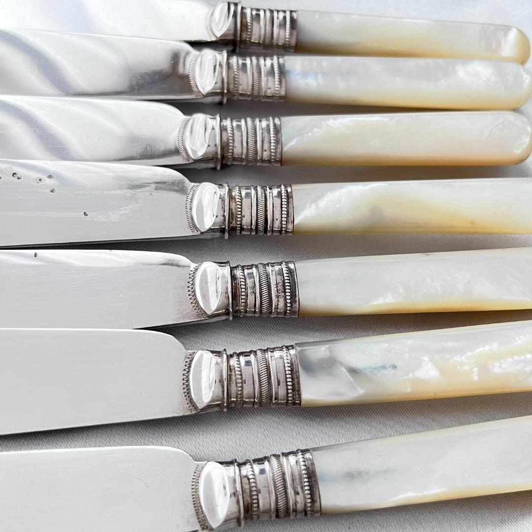 【Walker & Hall】【白蝶貝 / 純銀継手】カトラリーセット サーバー