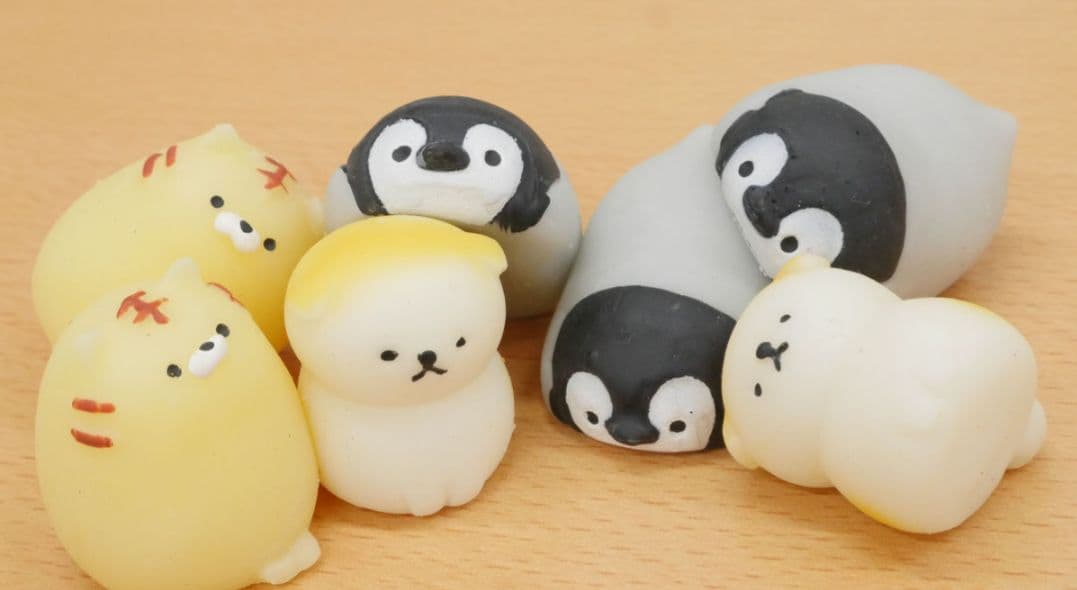 やわらかペンギンさん　ushihito　スクイーズ　5個セット