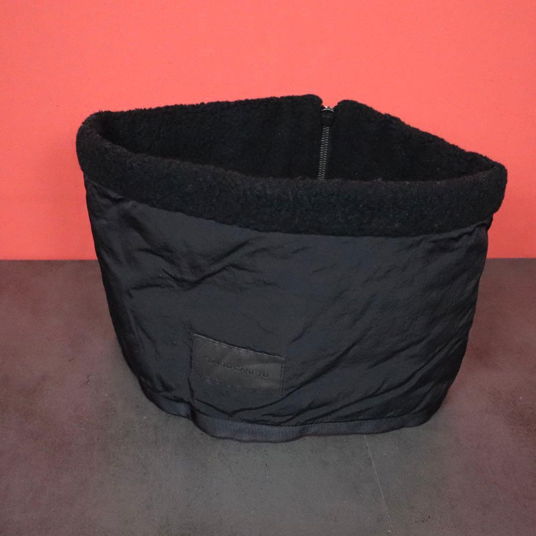 【モード】FUMITO GANRYU ジップデザイン ナイロン ネックウォーマー